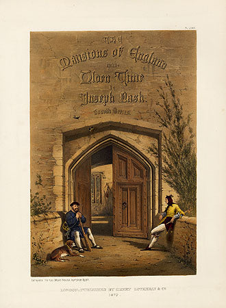 Nash Architecture Lithograph Moat House, Ightham, Kent