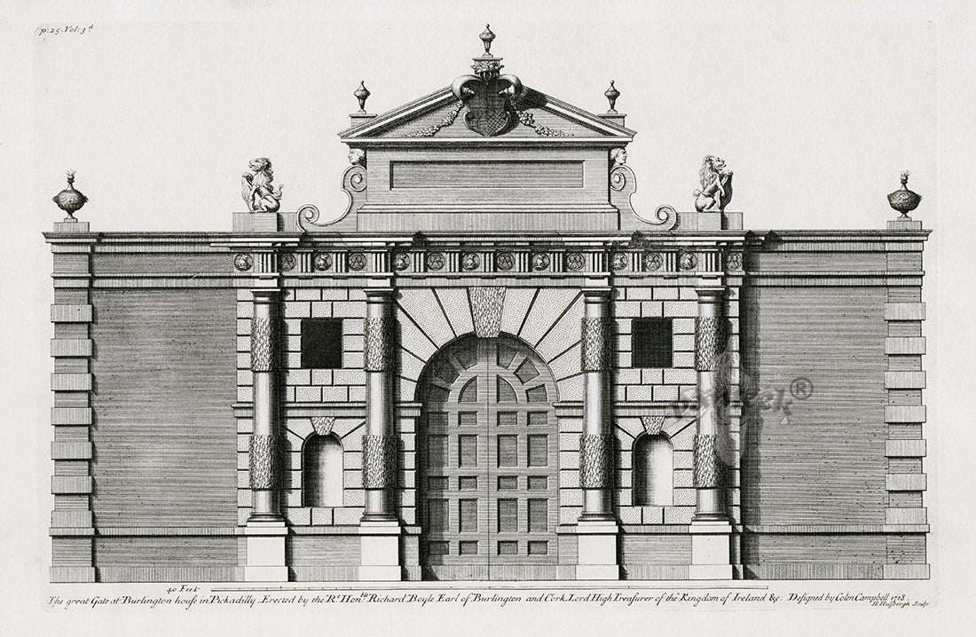 Architecture Stately Homes Vitruvius Britannicus Burlington 1715