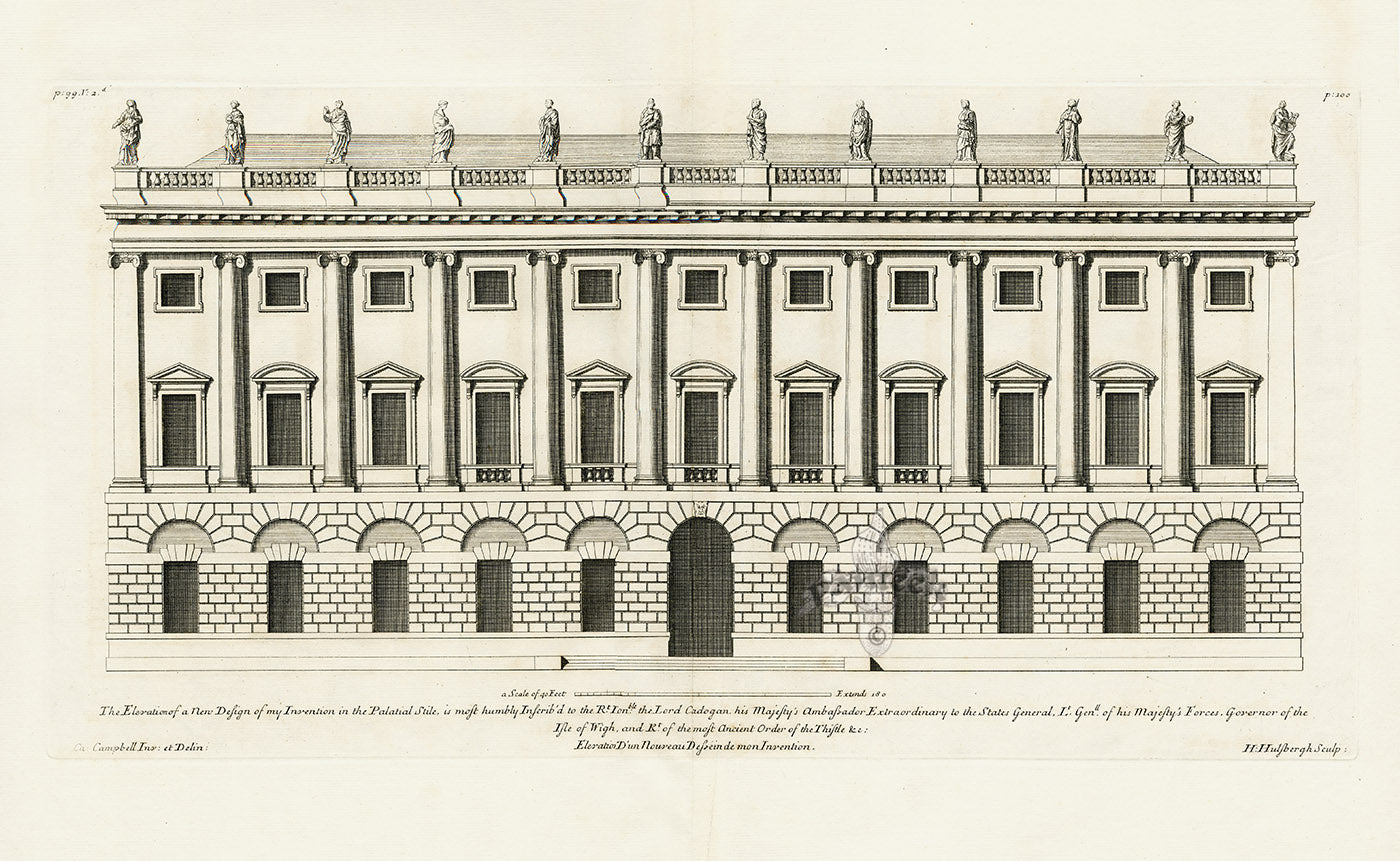Architecture Stately Homes Vitruvius Britannicus Cadogan 1715