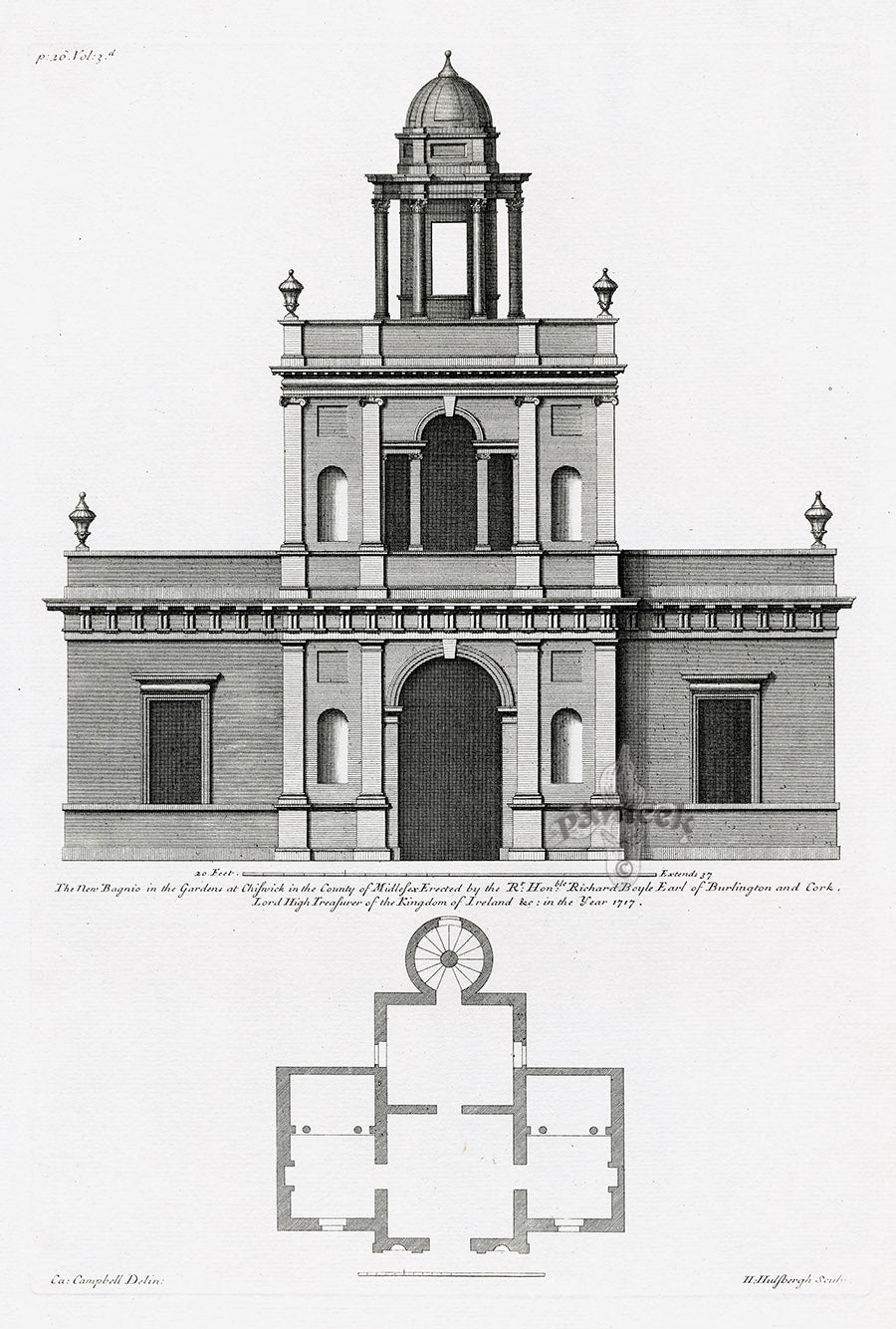 Architecture Stately Homes Vitruvius Britannicus Chisnick 1715