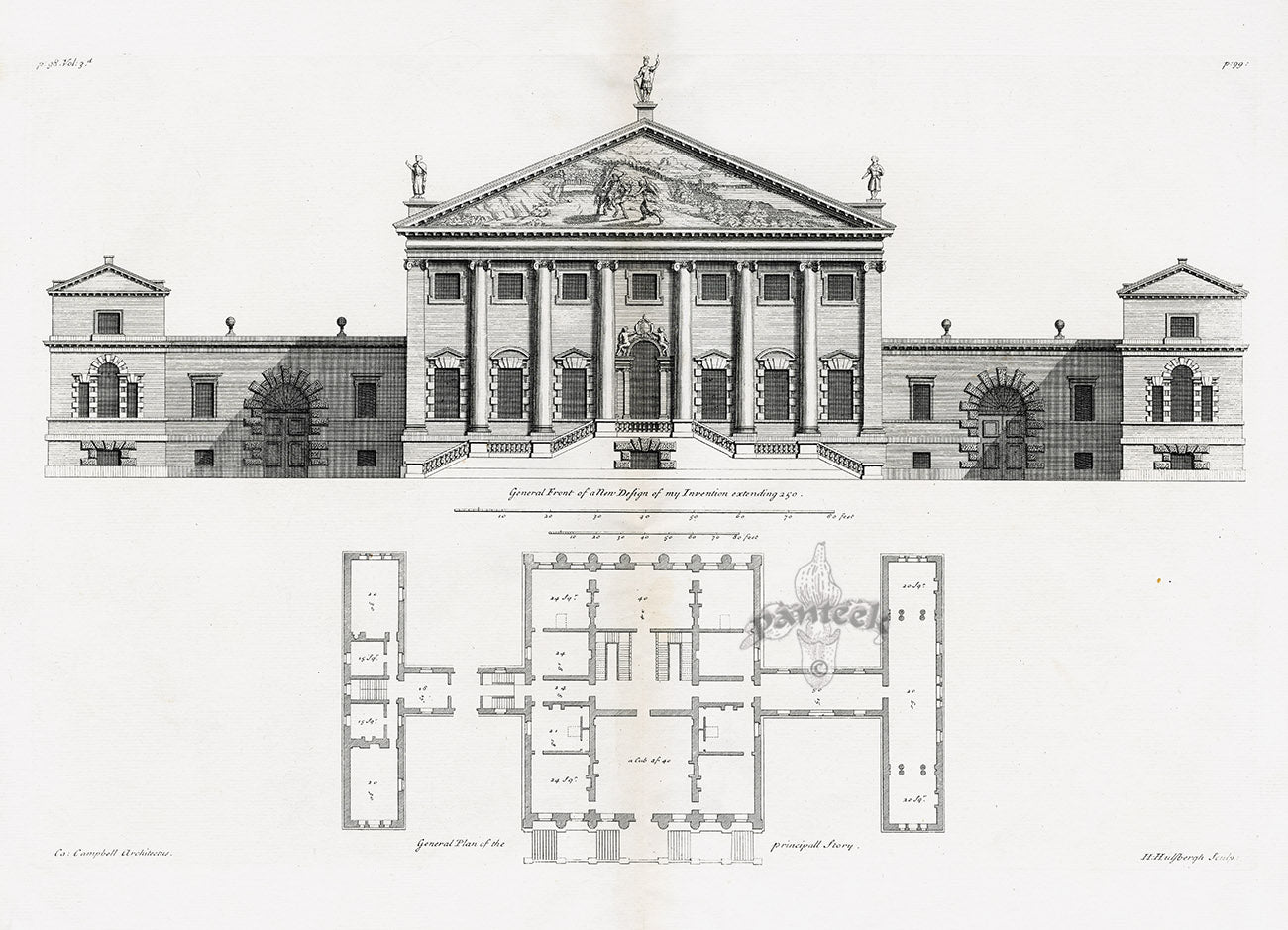 Architecture Stately Homes Vitruvius Britannicus Invention 1715