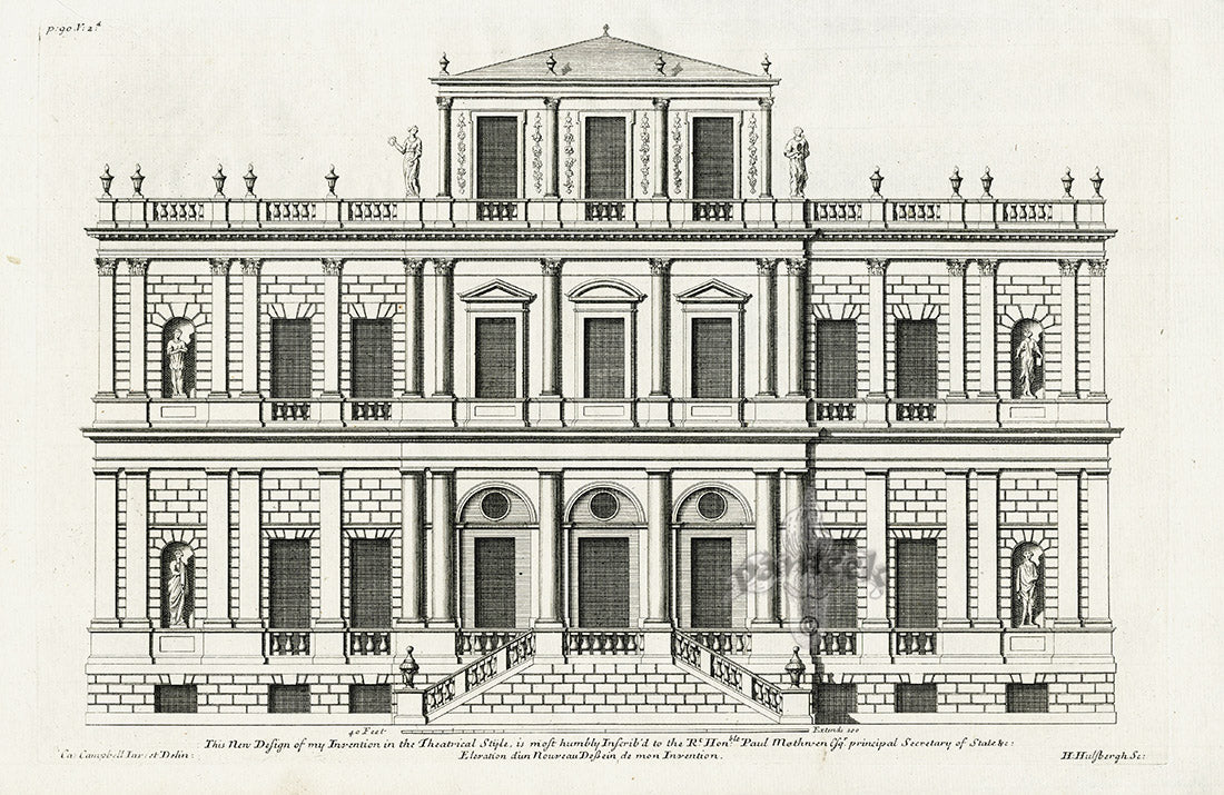 Architecture Stately Homes Vitruvius Britannicus Theatrical 1715