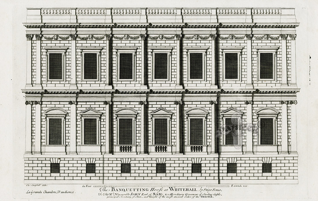 Architecture Stately Homes Vitruvius Britannicus Whitehall 1715