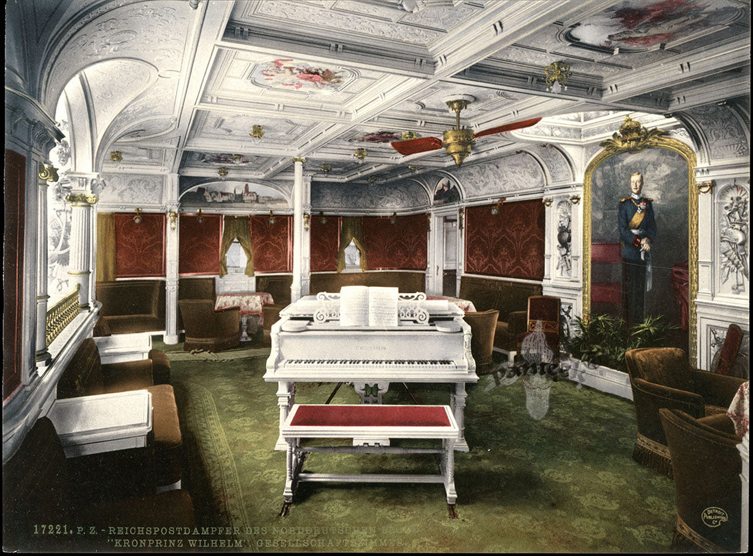 Detroit Photographic Co Prints 1898 Kronprinz Wilhelm German Ship