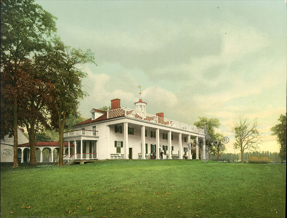 Detroit Photographic Co Prints 1898 Mansion Mount Vernon