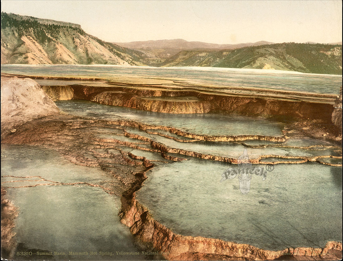 Detroit Photographic Co Prints 1898 Summit Basin, Yellowstone Park