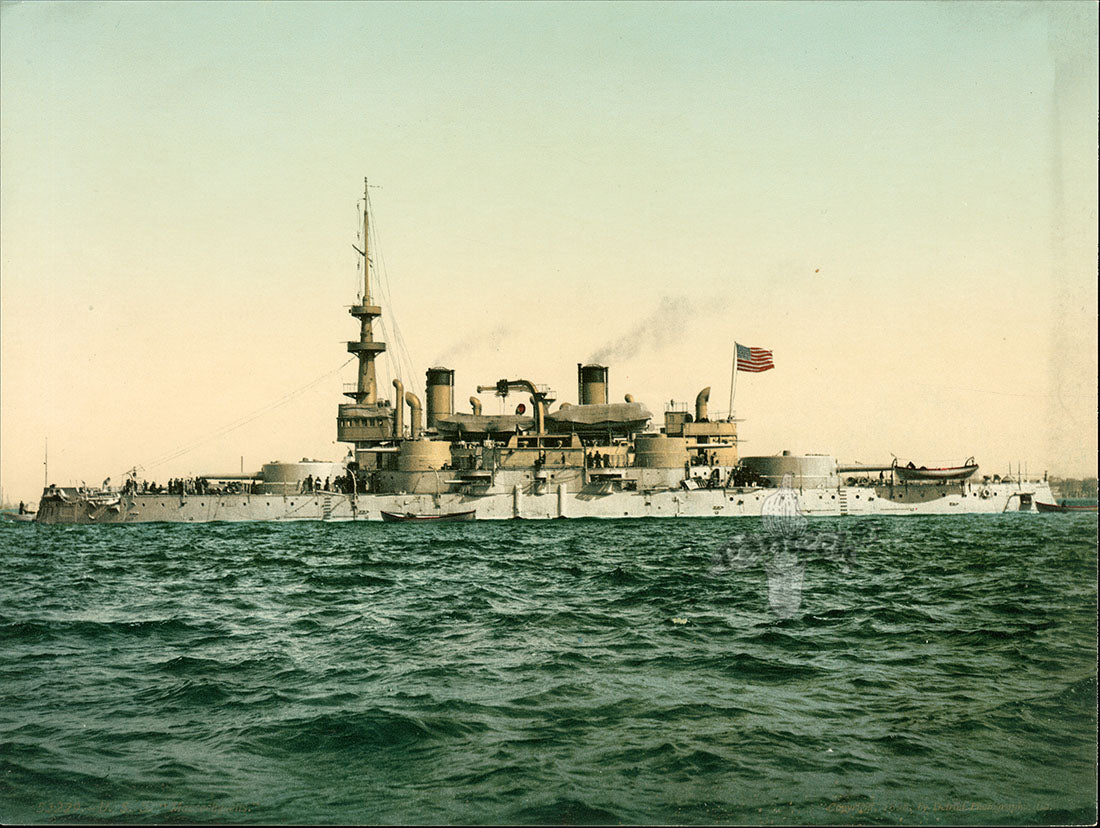 Detroit Photographic Co Prints 1898 U.S.S. Massachusetts