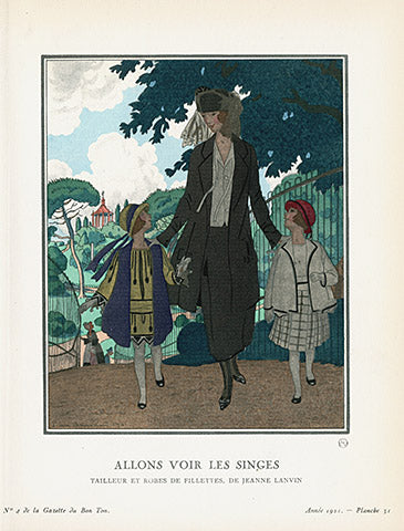 Gazette du Bon Ton 1912 Prints Allons, Brissaud