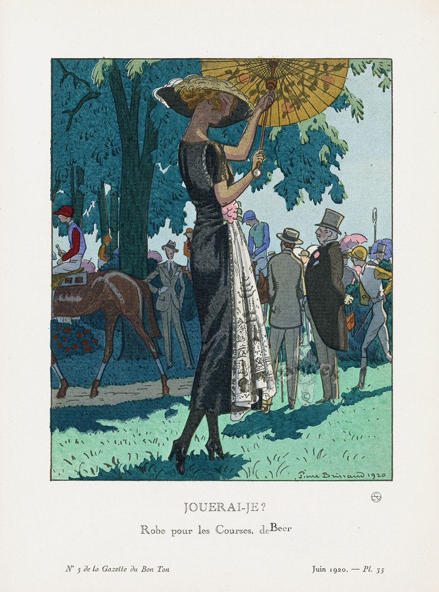 Gazette du Bon Ton 1912 Prints Bonne Chasse, Brissaud
