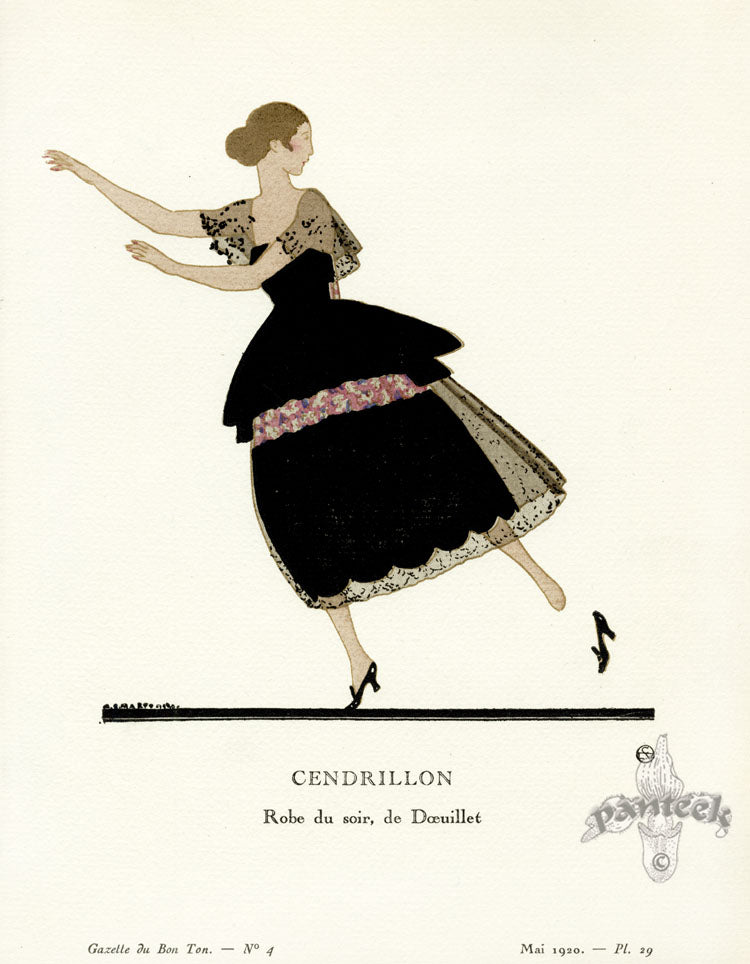 Gazette du Bon Ton 1912 Prints Cendrillon, Marty