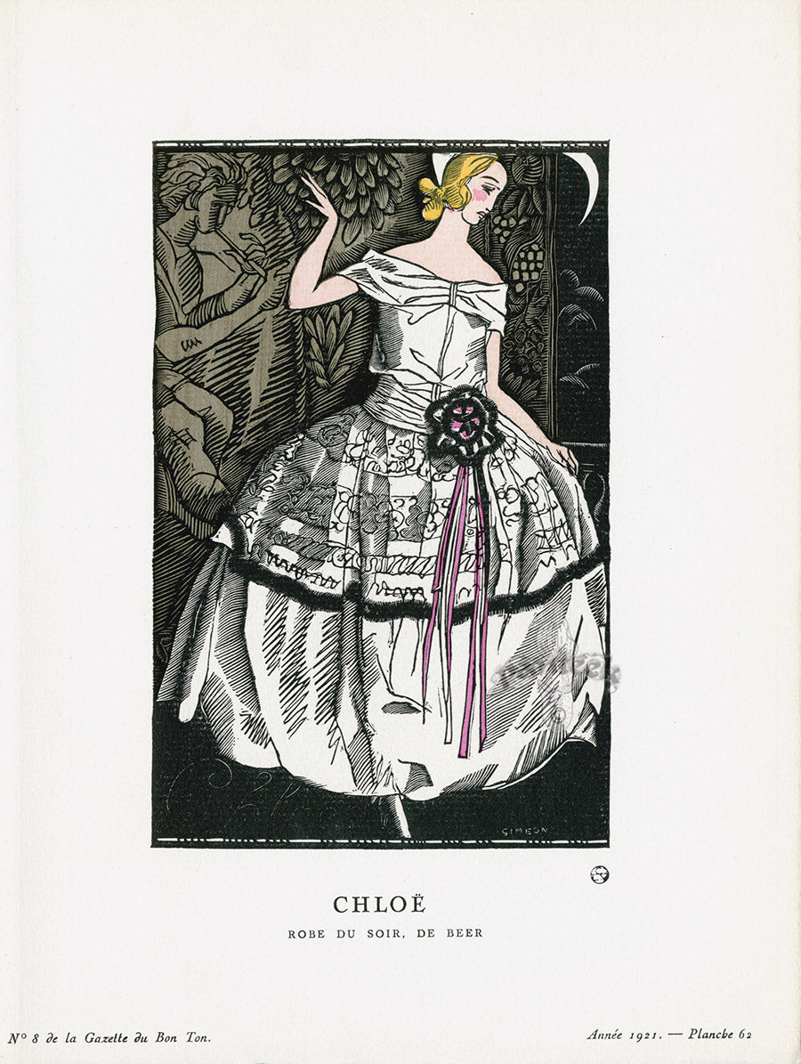 Gazette du Bon Ton 1912 Prints Chloe, Simeon