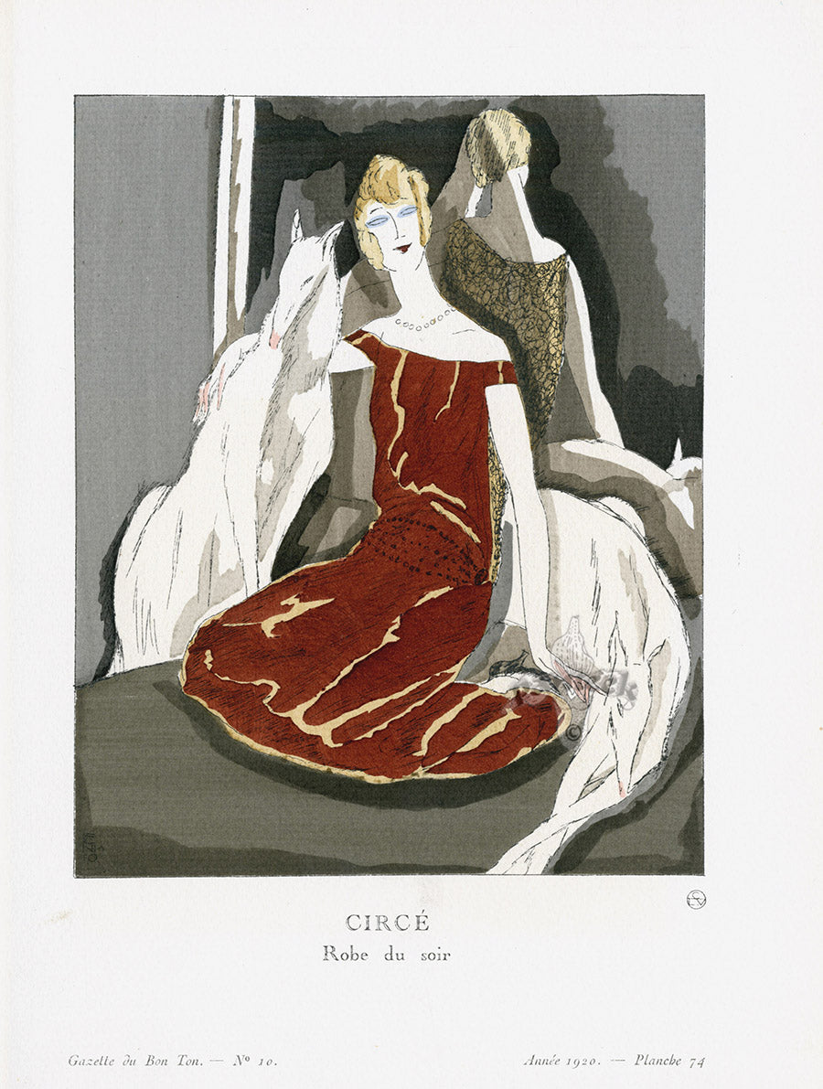 Gazette du Bon Ton 1912 Prints Circe, Benito