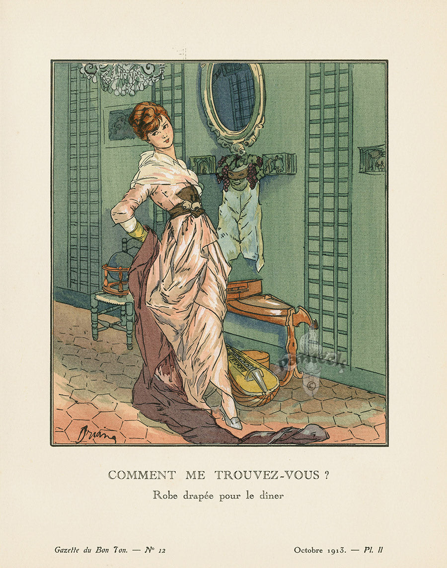 Gazette du Bon Ton 1912 Prints Comment Me, Drian