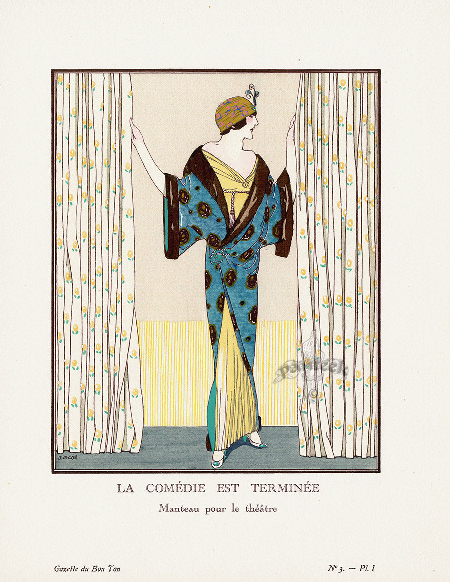 Gazette du Bon Ton 1912 Prints La Comedie, J Gose