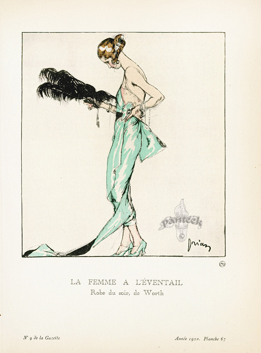 Gazette du Bon Ton 1912 Prints La Femme, Drian