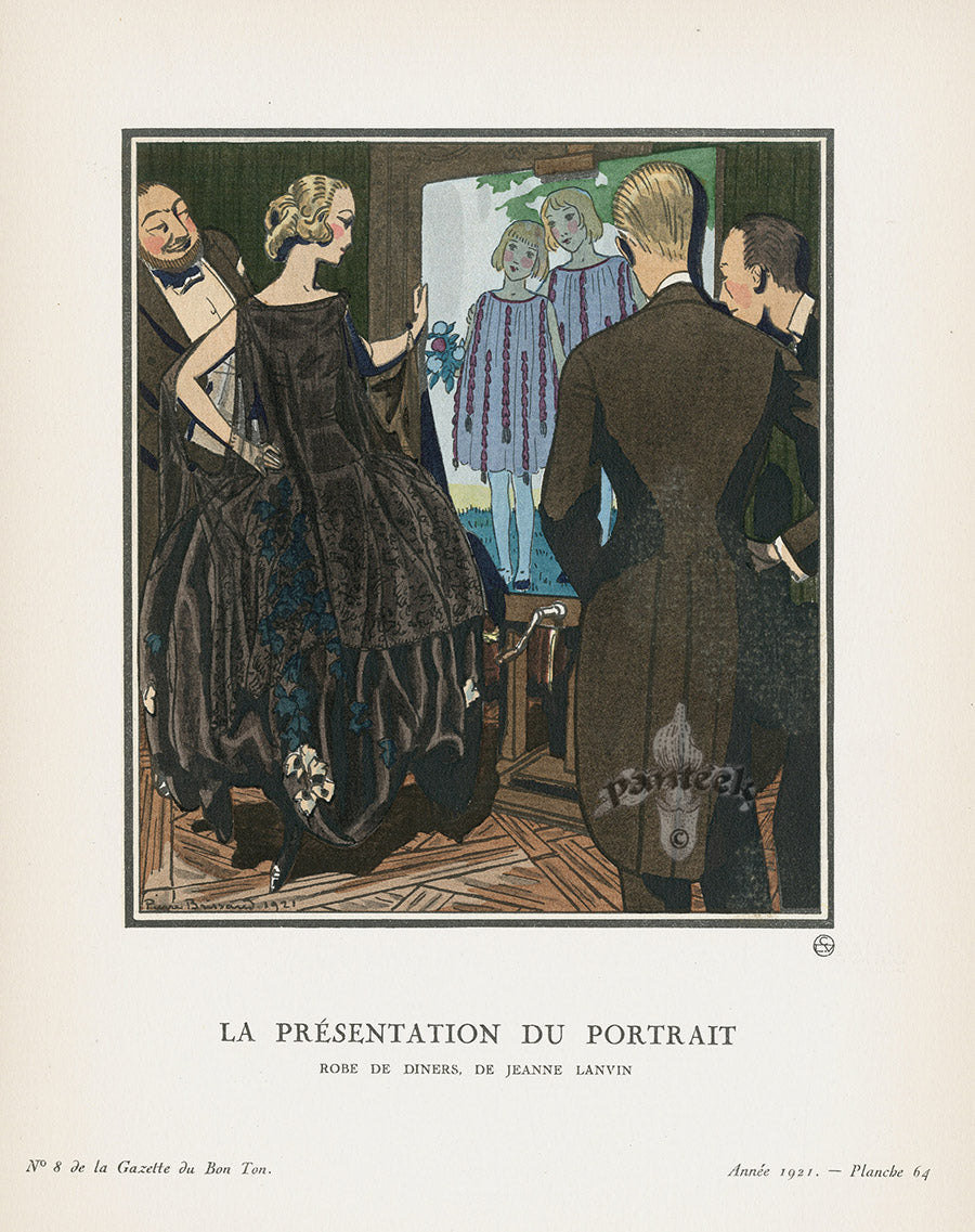 Gazette du Bon Ton 1912 Prints La Presentation, Brissaud