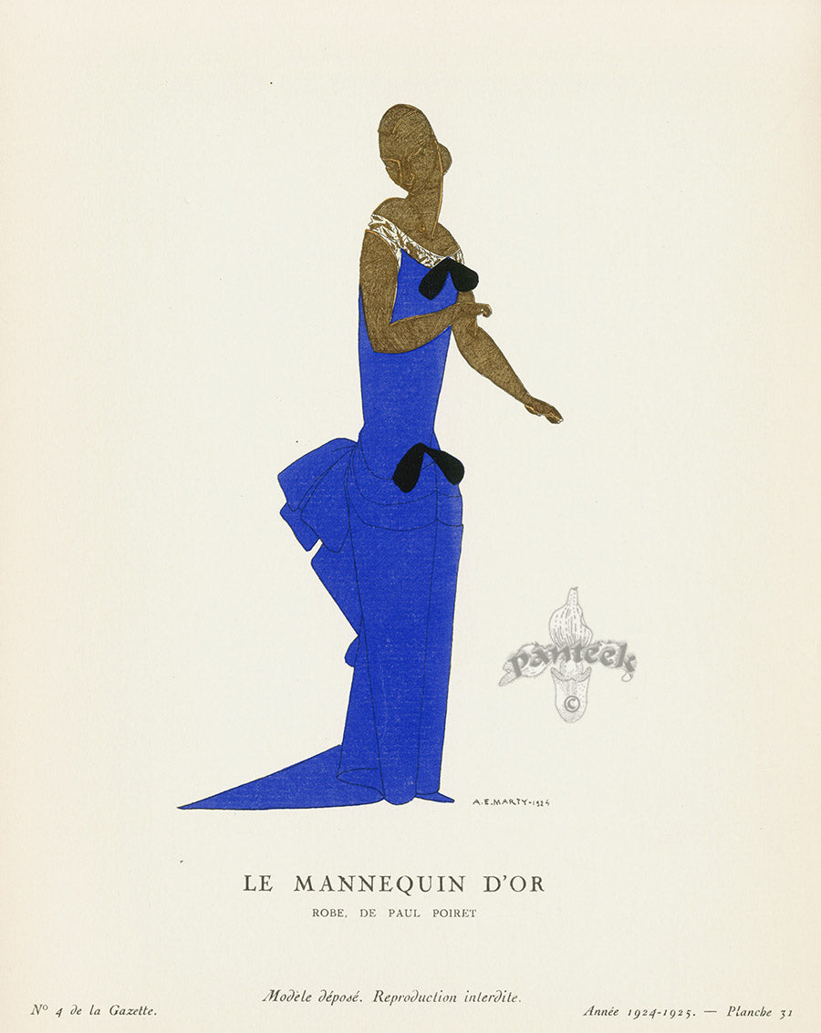 Gazette du Bon Ton 1912 Prints Le Mannequin D'Or, Marty