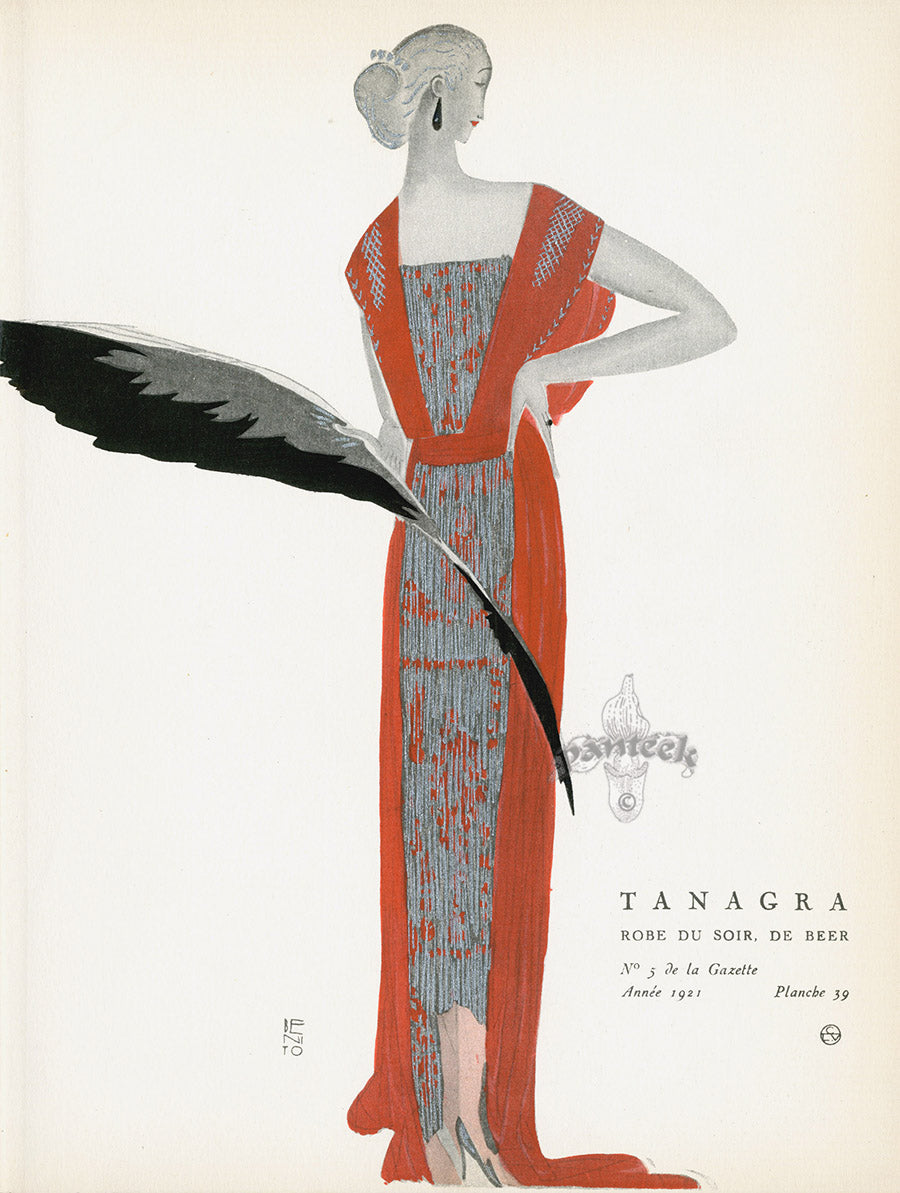 Gazette du Bon Ton 1912 Prints Tanagra, Benito