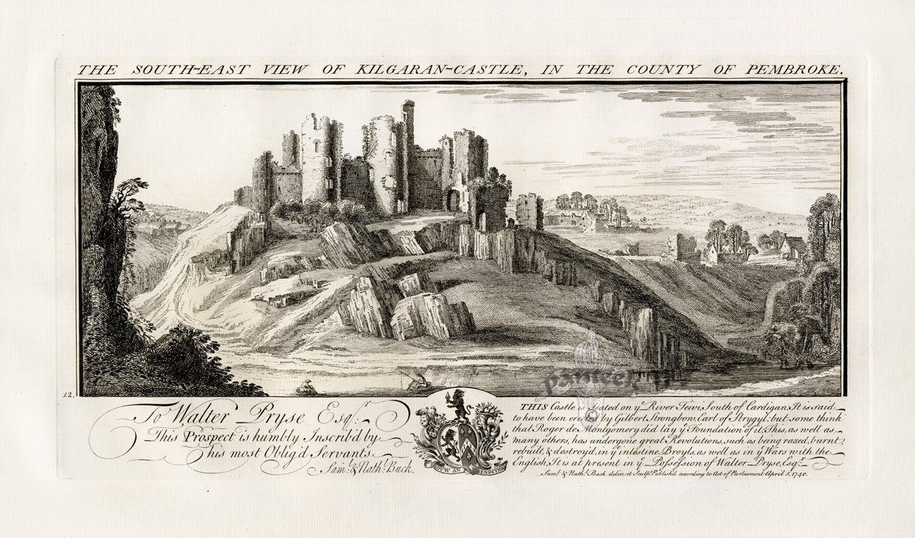 Samuel & Nathan Buck Engraving Views Kilgaran Castle