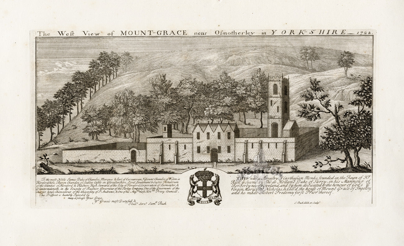 Samuel & Nathan Buck Engraving Views Mount Grace