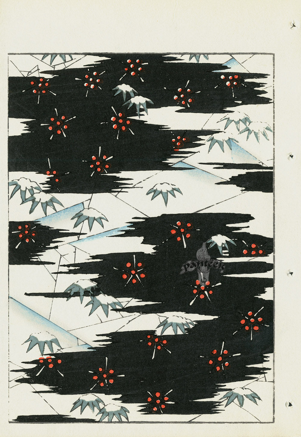 Shin-Bijutsukai Magazine Abstract Floral