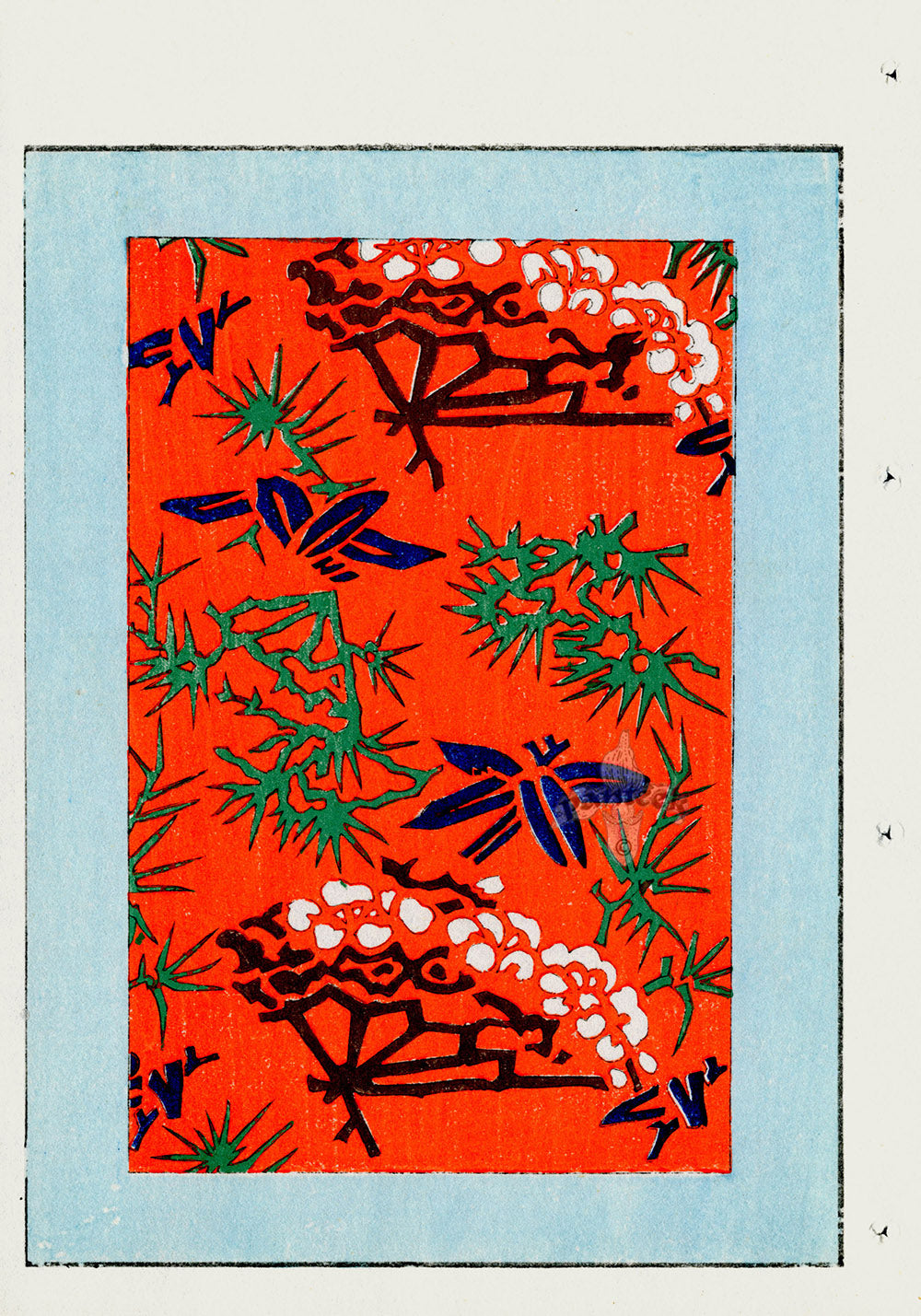 Shin-Bijutsukai Magazine Blue, Green, Red, White Design