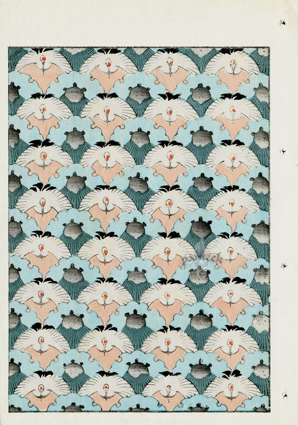 Shin-Bijutsukai Magazine Green, White, Beige, Grey Design