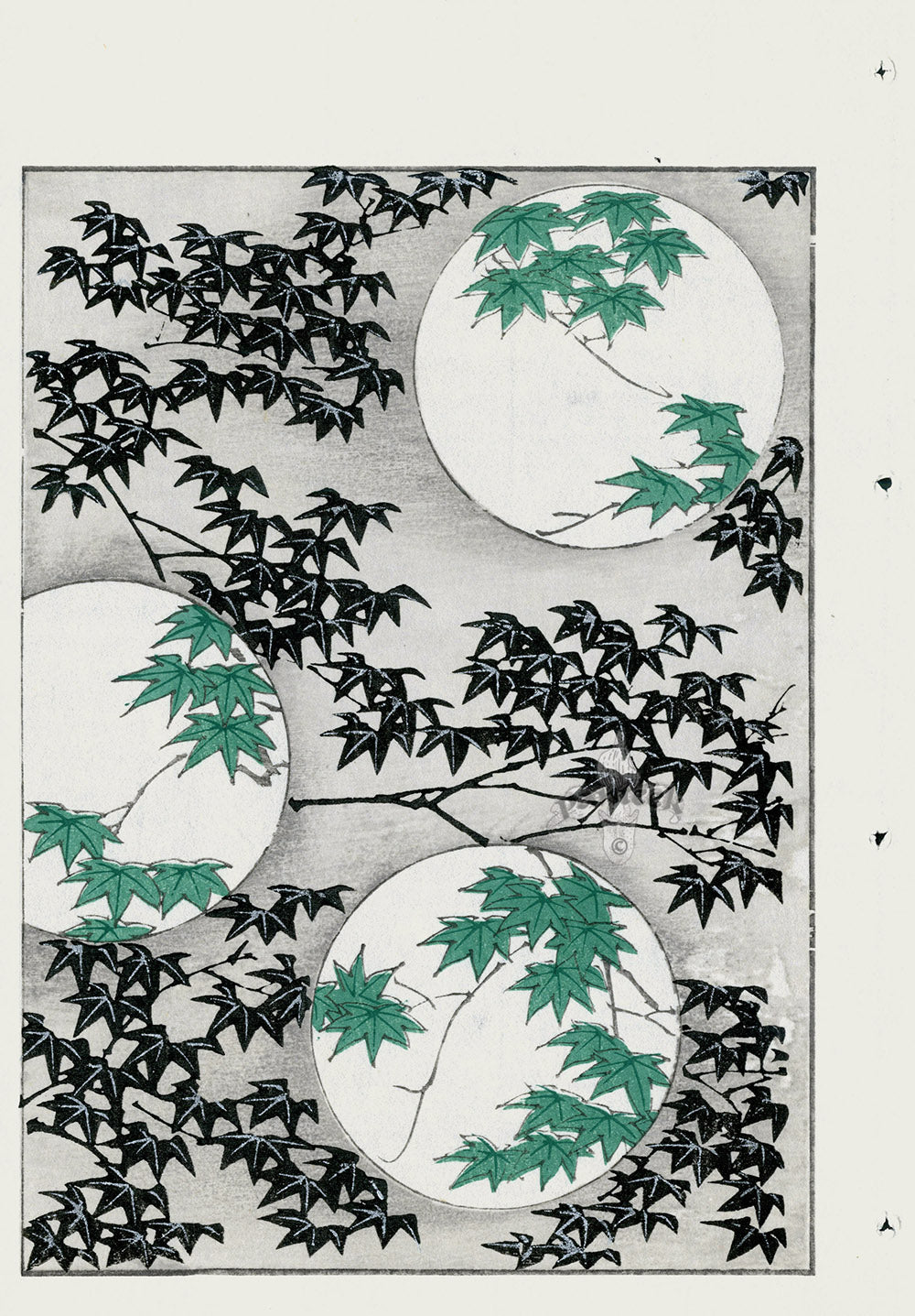Shin-Bijutsukai Magazine Leaf Design