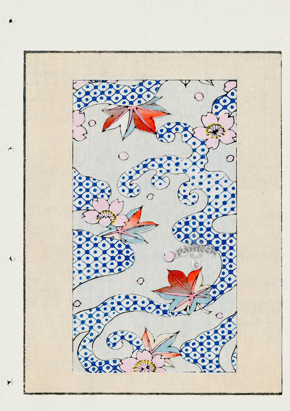Shin-Bijutsukai Magazine Multicolor Leaves and Flowers Design