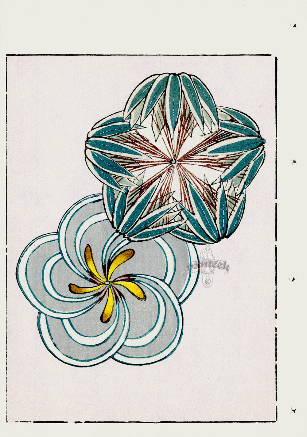 Shin-Bijutsukai Magazine Two Flowers
