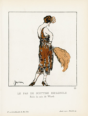 French Pochoir Gazette Du Bon Ton Original