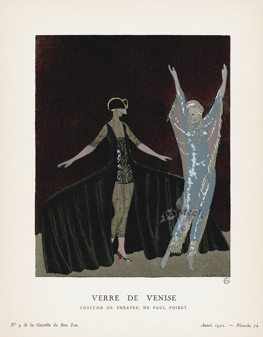 Verre de Venise by A.E. Marty from Roaring 20's Flapper Years French ...