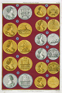 Rapin Coins Prints from The History of England 1733-1786