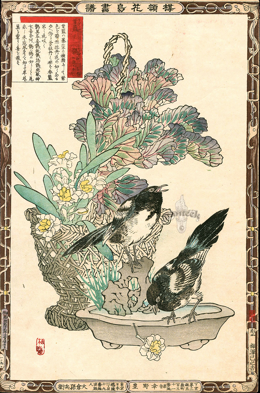 Kono Bairei Album of Flowers and Birds 1st Edition