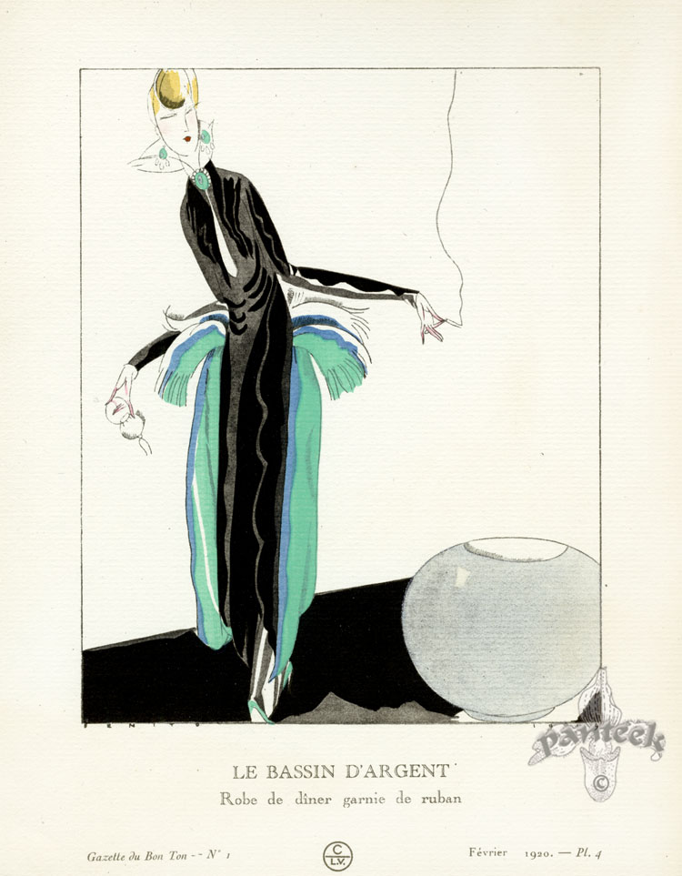 Gazette du Bon Ton Antique Fashion Prints 1912-1913