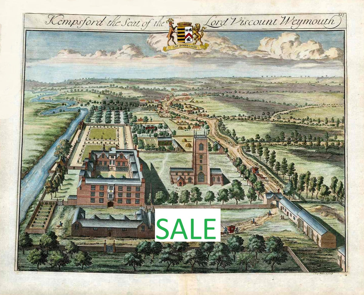 Johannes Kip Original Architectural Prints 1712