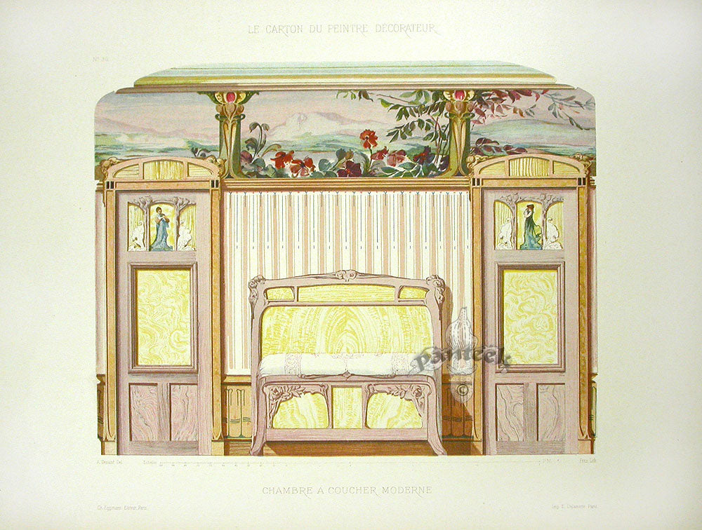 DeSaint  Le Carton du Peintre Decorateur Prints 1890