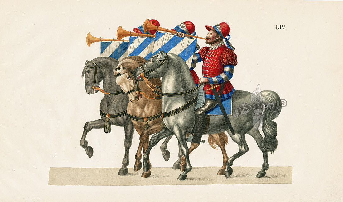 Reibisch Der Rittersaal Horse Prints, Chivalry & Armour 1836