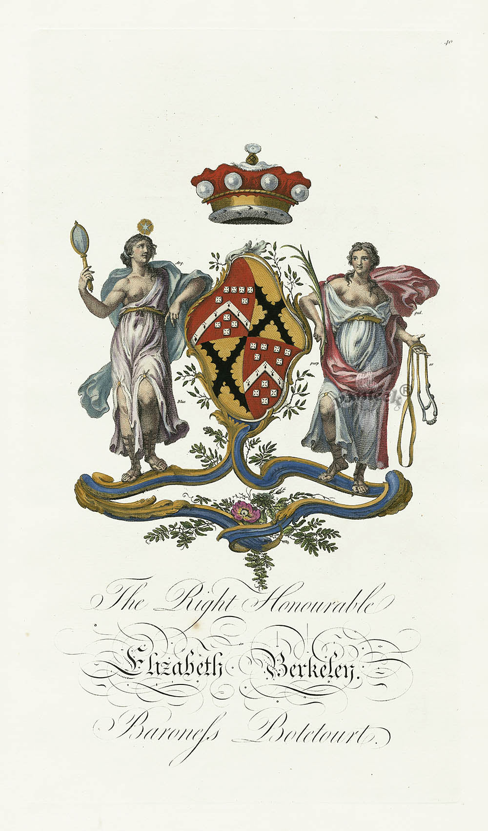 Segar Heraldic Crests Baronagium Geneaologicum 1764