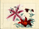 Four Seasons of Flowers 1907 Woodblock White, Orange Lilly Tomioka Tessai