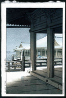 Evening Snow Fall at Kiyomizu Temple 1950