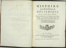 Histoire Naturelle  Des Serpens Conte De La Cepede, Cobra,Vipers, Fer de Lance Snakes - Panteek Antique Prints
