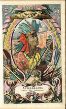 Montanus Original 1671 Copper Plate Engraving King Peru - Panteek Antique Prints