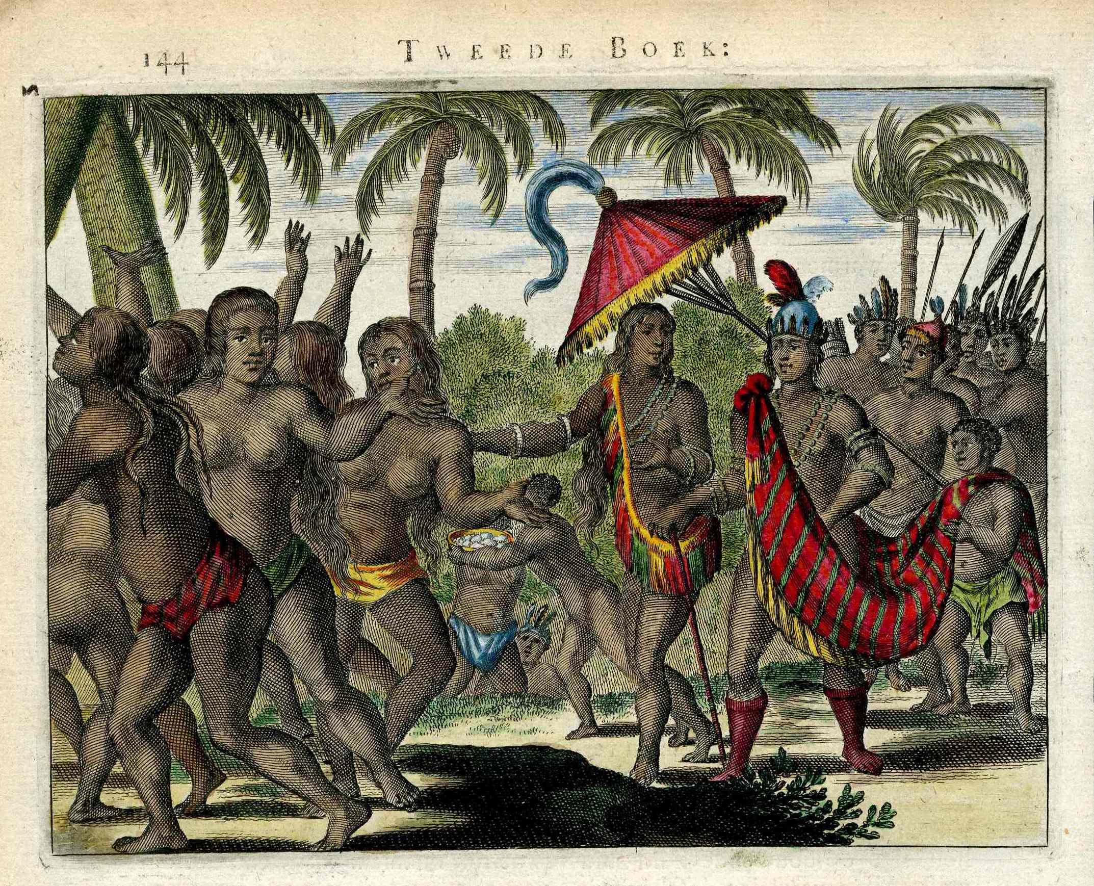 Montanus Original 1671 New World 2nd Encounter