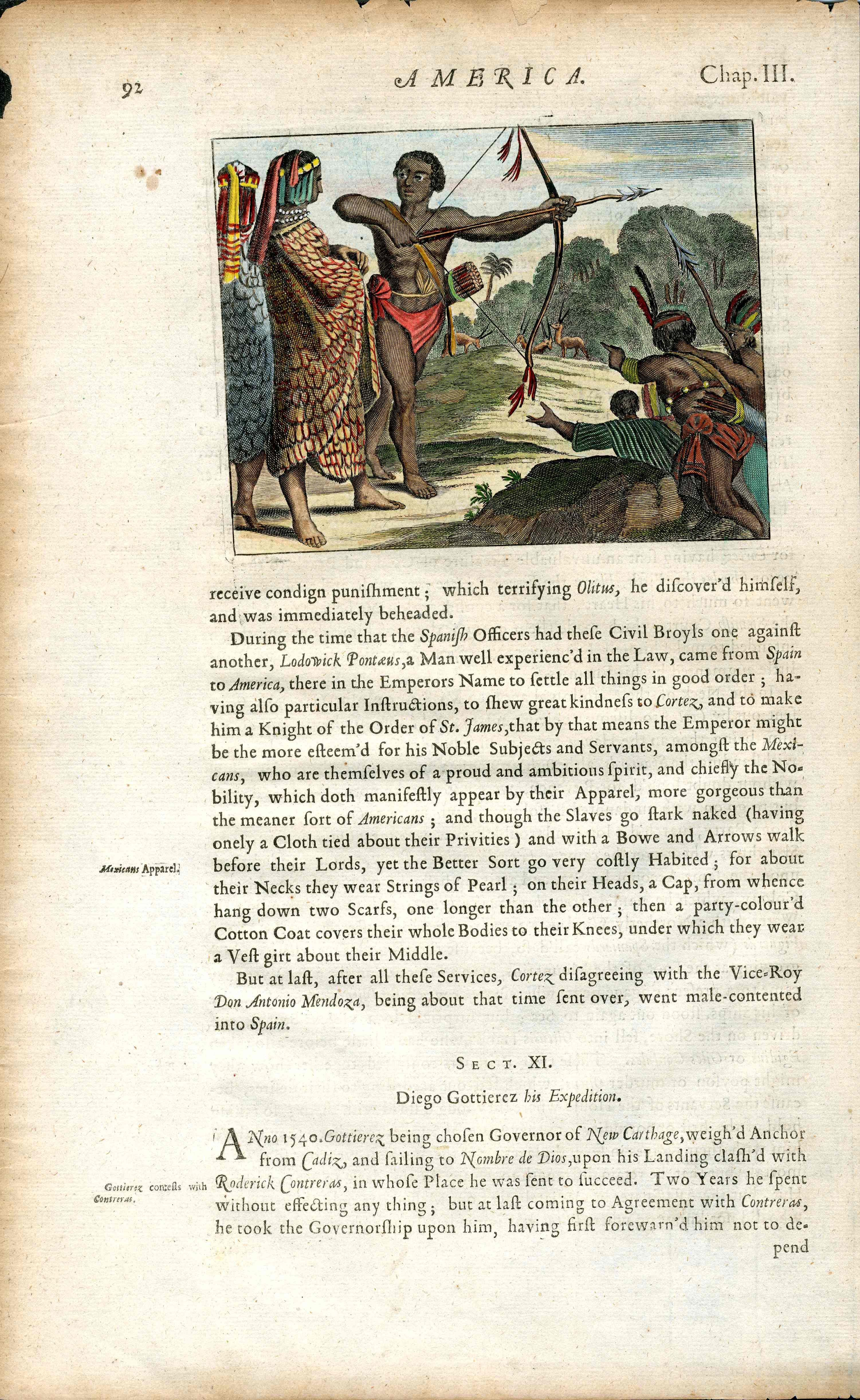 John Ogilby 1st Edition New World of America 1671 Cortes,Mexico - Panteek Antique Prints