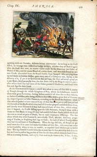 John Ogilby America 1671 Yagui Tribe Sacrifice Ram - Panteek Antique Prints