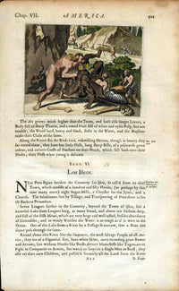 John Ogilby America 1671 Inca Island Brazil Mythical Beings,Battle - Panteek Antique Prints