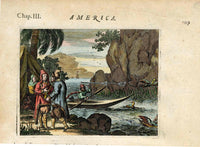 John Ogilby America 1671  Sir Francis Drake New World Expedition - Panteek Antique Prints