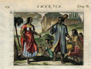 John Ogilby America 1671 Indigenous People of Chile - Panteek Antique Prints