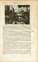 John Ogilby America 1671 Aztec Mexico Ritual Sacrifice - Panteek Antique Prints